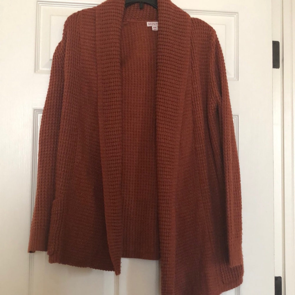 Burnt orange cardigan